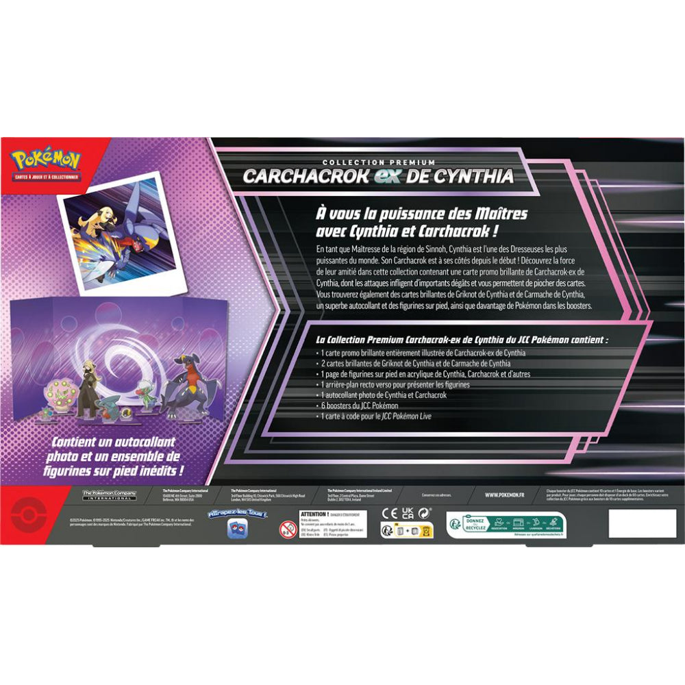 Pokémon - Pokemon Coffret - 6 boosters Collection Premium - Carchacrok EX de Cynthia