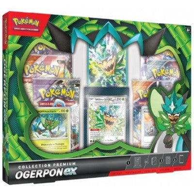 POKEMON - 6 boosters - Coffret - Collection Premium - Ogerpon-EX