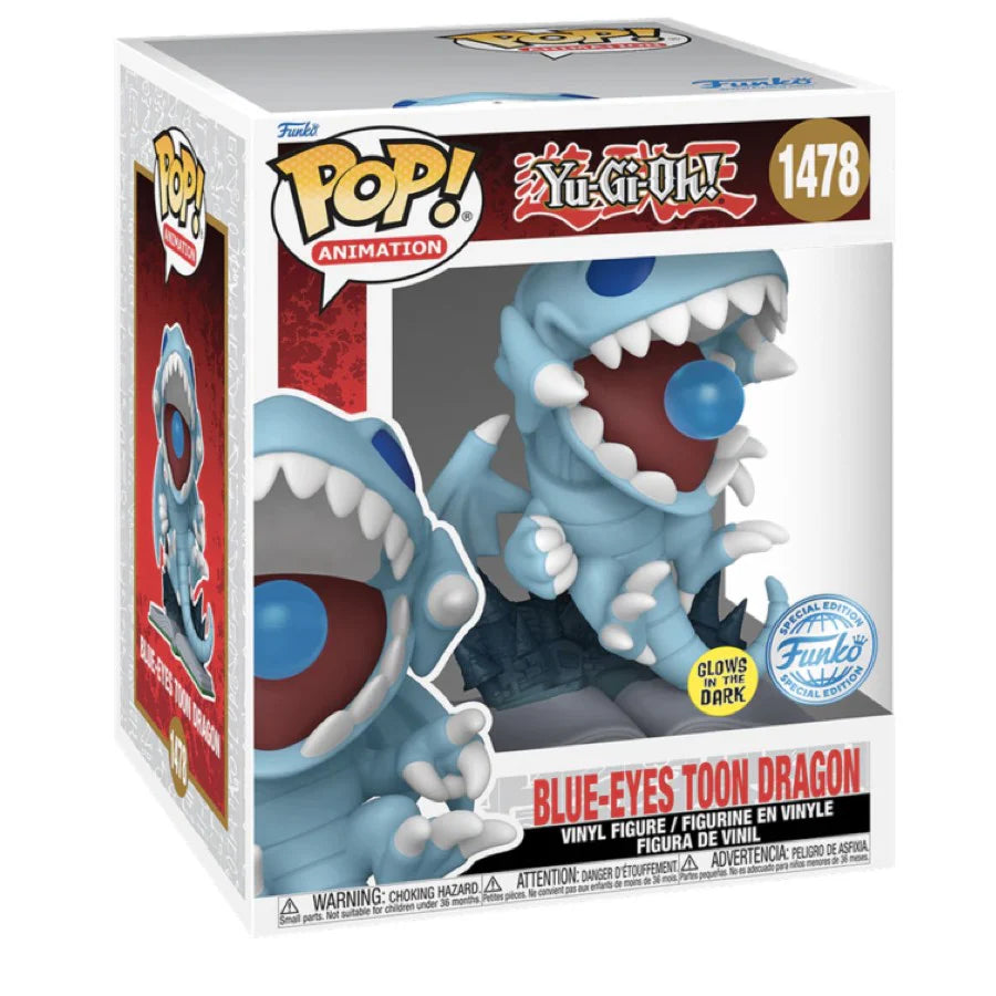 Figurine Funko Pop Yu-Gi-Oh! Blue-Eyes Toon Dragon 1478 (Glow in the dark)