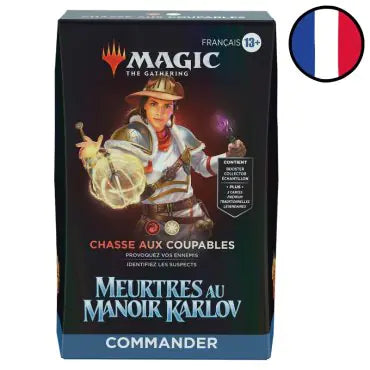 MTG DECK COMMANDER CHASSE AUX COUPABLES MEURTRES AU MANOIR KARLOV