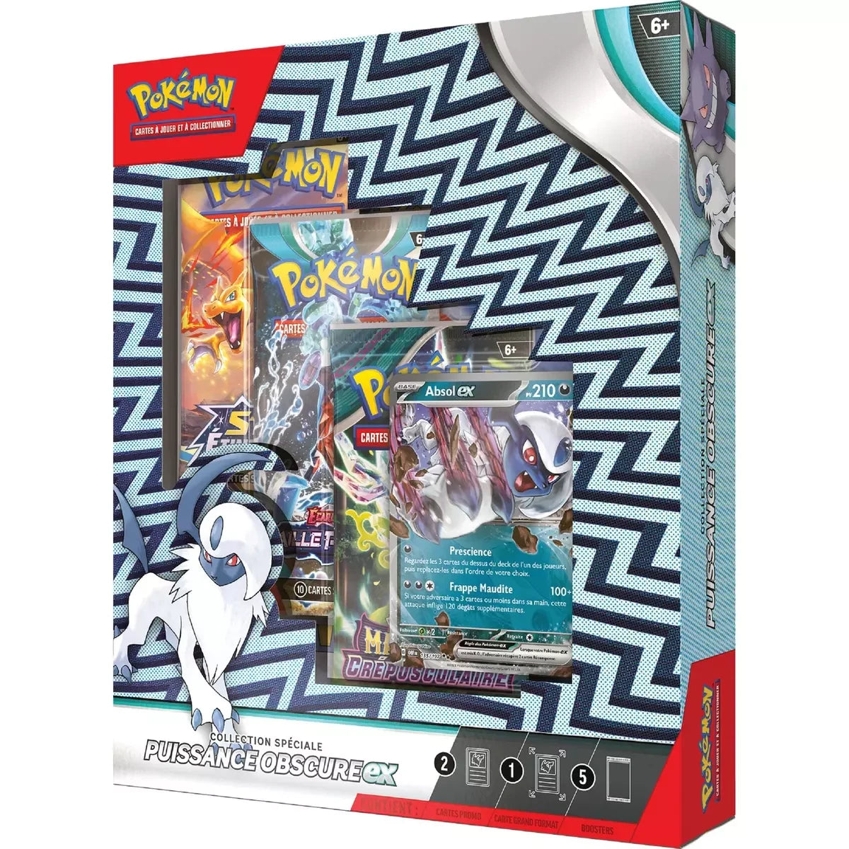 Pokemon Coffret - 5 boosters Collection Spéciale - Puissance Obscure EX - DOUBLE FACE