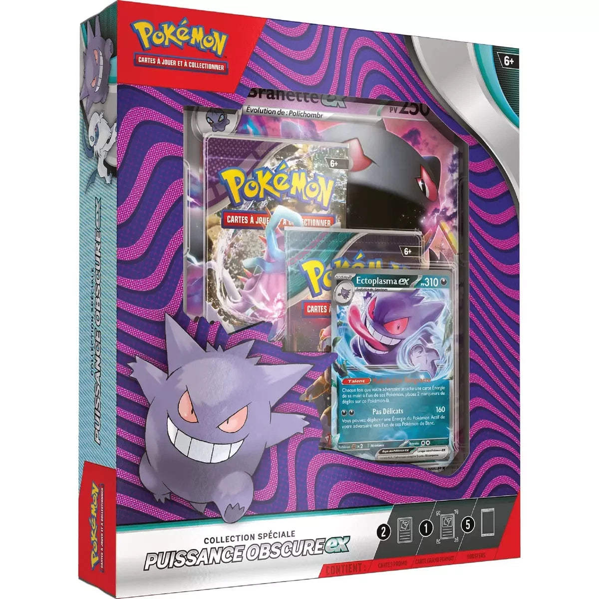 Pokemon Coffret - 5 boosters Collection Spéciale - Puissance Obscure EX - DOUBLE FACE