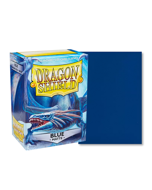 'Dragon Shield Sleeves - Standard x100 Matte - Bleu
