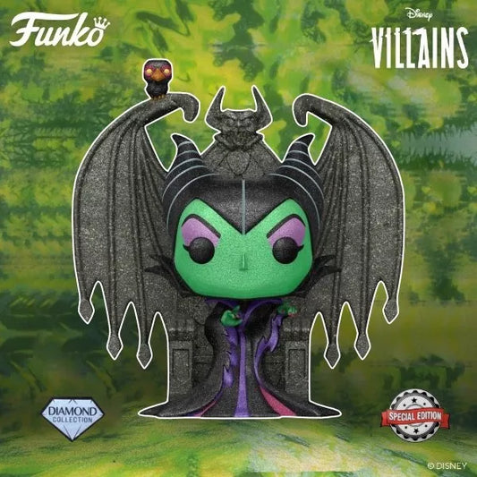 Disney Pop Maleficent On Throne Glitter Exclu