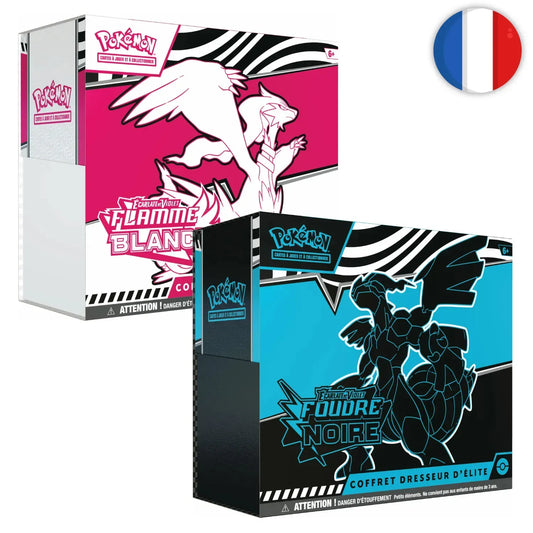 Pokemon Coffret - Dresseur d'Elite Dresseur d'Elite - EV 10.5 - FLAMME BLANCHE & FOUDRE NOIRE
