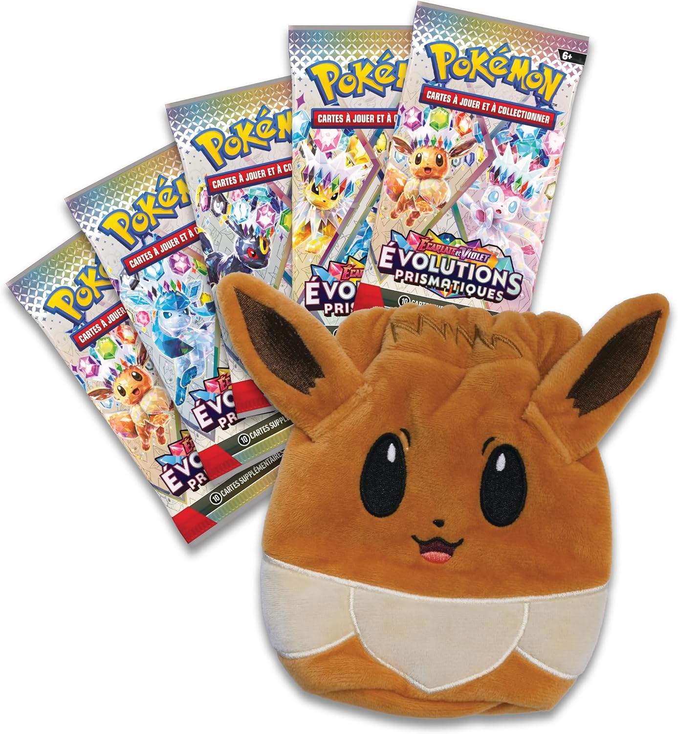 'Pokémon - Pokemon Coffret - EV8.5 - Evolutions Prismatiques (Pochette à Accessoires + 5 boosters)