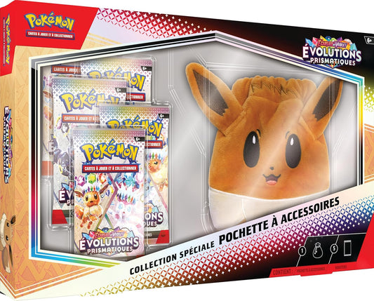 'Pokémon - Pokemon Coffret - EV8.5 - Evolutions Prismatiques (Pochette à Accessoires + 5 boosters)