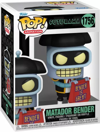 Figurine Funko Pop Futurama, Matador Bender 1756