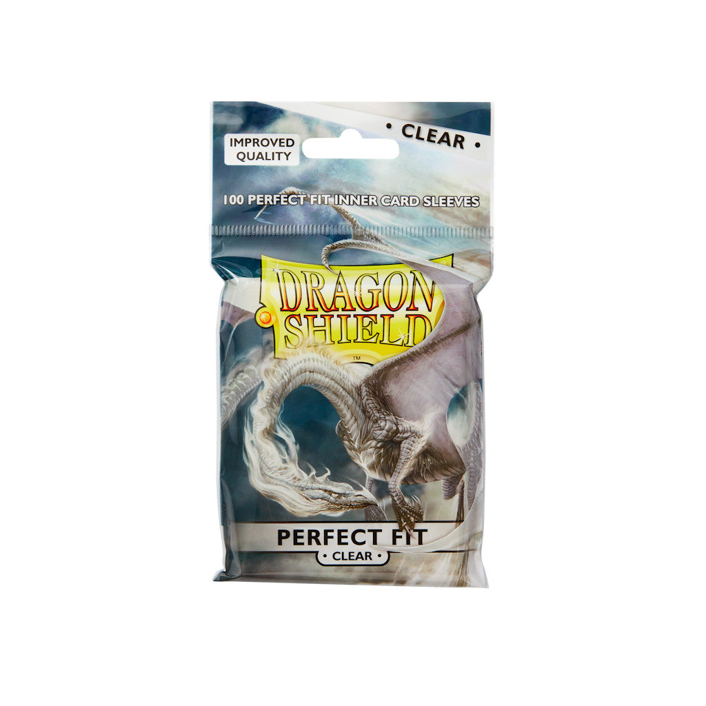 'Dragon Shield Sleeves - Standard x100 Perfect Fit - Transparent (pour double-sleever)