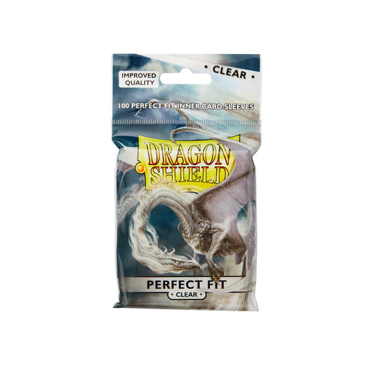 'Dragon Shield Sleeves - Standard x100 Perfect Fit - Transparent (pour double-sleever)